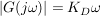 $ |G(j\omega)|=K_D\omega $ $ |G(j\omega)|=K_D\omega $