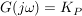 $ G(j\omega)=K_P $ $ G(j\omega)=K_P $