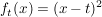 $ f_t(x) = (x-t)^2 $ $ f_t(x) = (x-t)^2 $