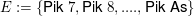 $ E:=\{\text{Pik }7, \text{Pik }8, .... , \text{Pik As}\} $ $ E:=\{\text{Pik }7, \text{Pik }8, .... , \text{Pik As}\} $